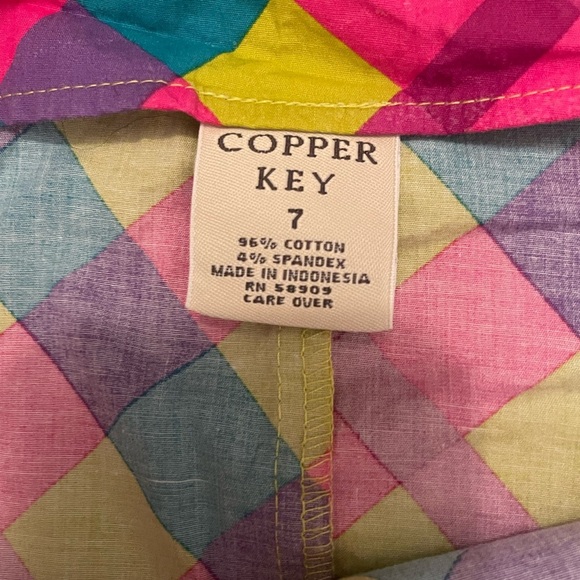 Vibrant Plaid Mini Skirt Sz. 7 Dillard’s - Picture 6 of 7